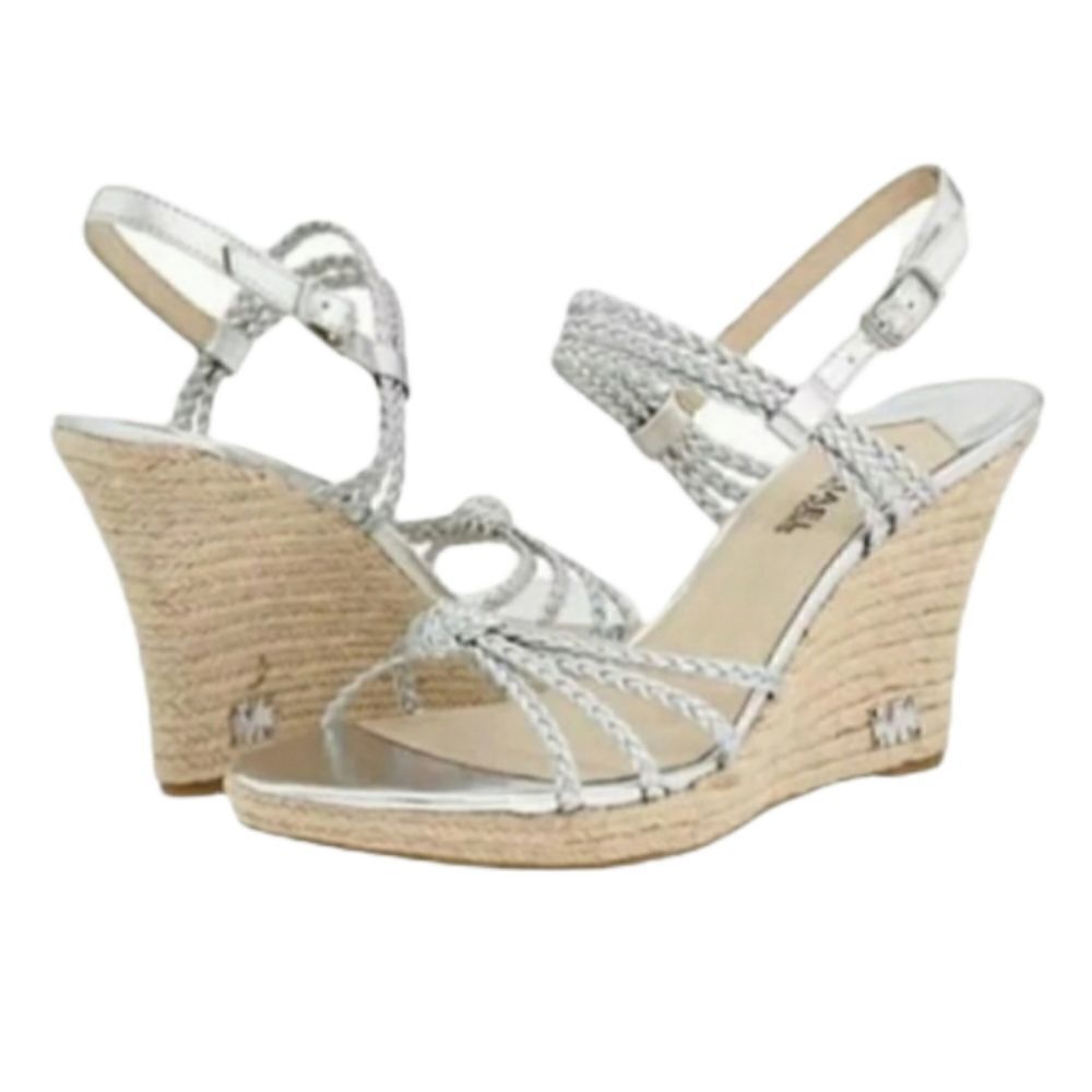MICHAEL Palm Beach silver wedge  Sandals